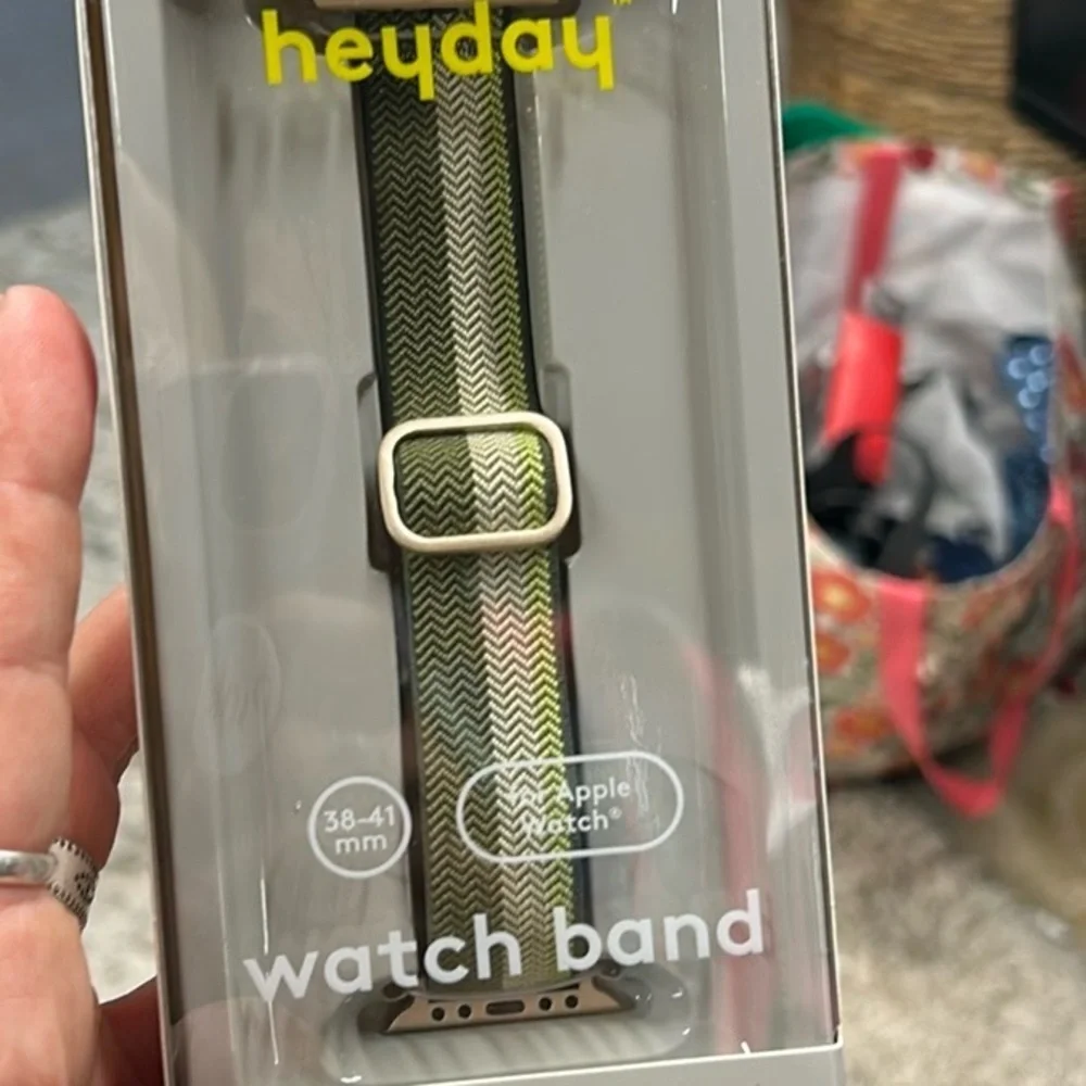 heyday Green and White Watch Band show price